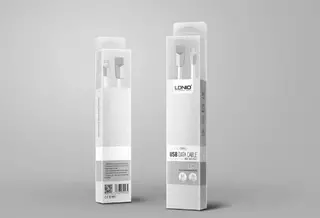 Adatkábel: LDNIO LS61 USB / Type C (USB-C) fehér adatkábel 1m